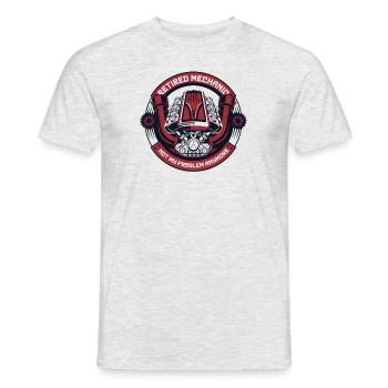 Retired Mechanic Not My Problem Anymore Kfz - Men's T-Shirt - heather grey - Front - AI Model Male 178 dark (178cm)
