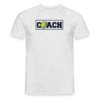 Coach Lover Player Professional Trainer Tennis - Men's T-Shirt - heather grey - Front - AI Model Male 178 dark (178cm)