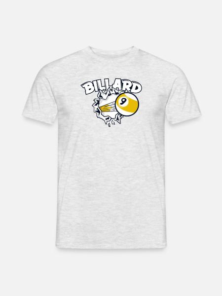 Billiards Snooker Billardtisch Billardspieler - Männer T-Shirt - Grau meliert