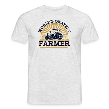 L’agriculture agricole la plus acceptable au monde Agriculteur biologique - T-shirt homme - gris chiné - Devant - AI Model Male 178 dark (178cm)