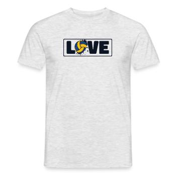 Volleyball Love Volleyball Player Volleyball Player - Men's T-Shirt - heather grey - Front - AI Model Male 178 dark (178cm)