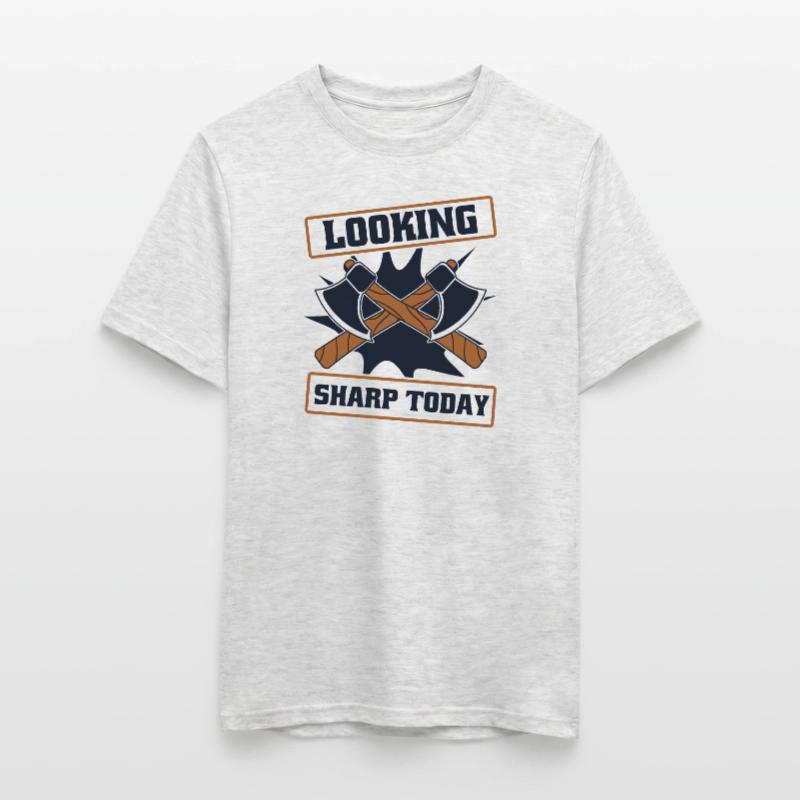 Looking Sharp Today Axe Throwing Game Axe Thrower Men's T-Shirt