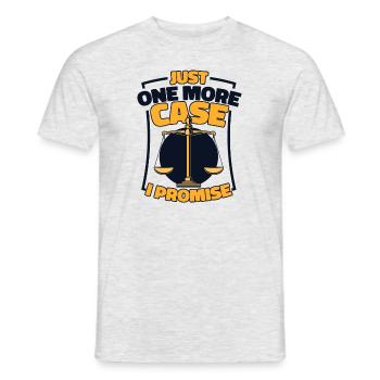 Just One More Case I Promise Attorney General - Men's T-Shirt - heather grey - Front - AI Model Male 178 dark (178cm)