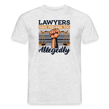 Les avocats ont l’impression d’être trop prétendument des conseillers juridiques - T-shirt homme - gris chiné - Devant - AI Model Male 178 dark (178cm)