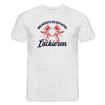 Mir reichts ich geh Lackieren Automotive Vehicle - T-shirt homme - gris chiné - Devant - AI Model Male 178 dark (178cm)