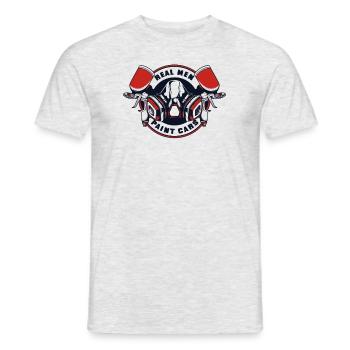 Real Men Paint Cars Vehicle Car Spray Automotive - Men's T-Shirt - heather grey - Front - AI Model Male 178 dark (178cm)