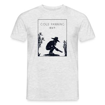 Orpaillage Chinois Hanzi Prospection Mineur Or - T-shirt homme - gris chiné - Devant - AI Model Male 178 dark (178cm)