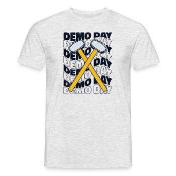 Demo Day Home Wrecker Demolition Contractor House - Men's T-Shirt - heather grey - Front - AI Model Male 178 dark (178cm)