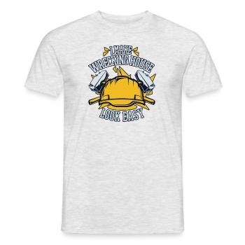 Je fais en sorte que la maison de démolition ait l’air facile Maison des experts - T-shirt homme - gris chiné - Devant - AI Model Male 178 dark (178cm)