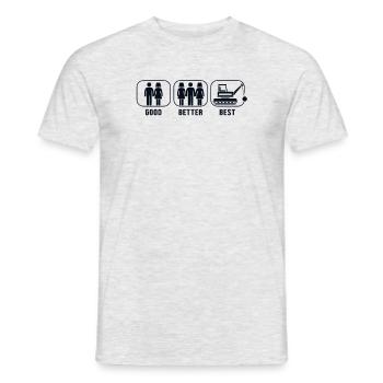 Good Better Best Demolition Home Wrecker House - Men's T-Shirt - heather grey - Front - AI Model Male 178 dark (178cm)
