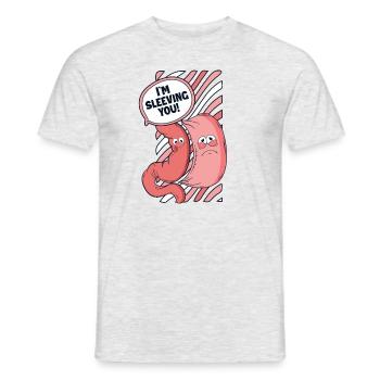 Je t’enfile Bypass gastrique Bariatric Gastrique - T-shirt homme - gris chiné - Devant - AI Model Male 178 dark (178cm)