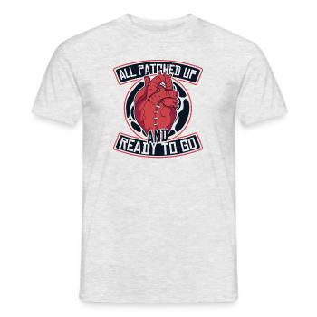 All Patched Up And Ready To Go Pacemakers Open - Men's T-Shirt - heather grey - Front - AI Model Male 178 dark (178cm)