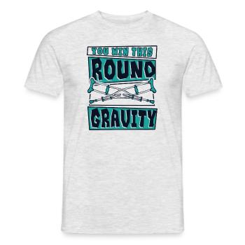 Vous gagnez ce tour Gravity Broken Bone Surgeon - T-shirt homme - gris chiné - Devant - AI Model Male 178 dark (178cm)