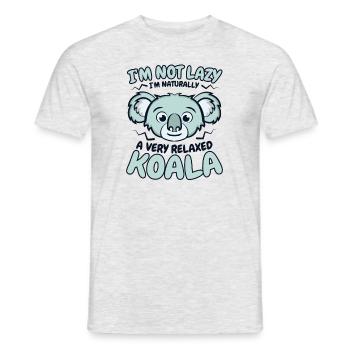 A Very Relaxed Koala Koalabear Phascolarctos - Men's T-Shirt - heather grey - Front - AI Model Male 178 dark (178cm)
