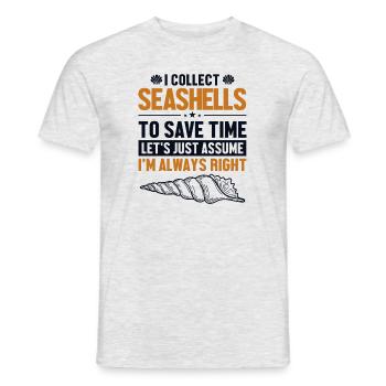 Coquillages Supposons que j’aie raison Coquillage Coquillage - T-shirt homme - gris chiné - Devant - AI Model Male 178 dark (178cm)