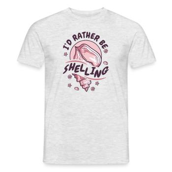 Je préfère bombarder le coquillage bivalvia - T-shirt homme - gris chiné - Devant - AI Model Male 178 dark (178cm)