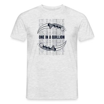 One In A Quillion Butcher Knife Collectible Knife - Men's T-Shirt - heather grey - Front - AI Model Male 178 dark (178cm)