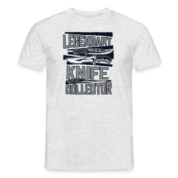 Legendary Butcher Knife Restoration Lover Knife - Men's T-Shirt - heather grey - Front - AI Model Male 178 dark (178cm)