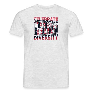 Celebrate Diversity Restoration Collectible Knife - Men's T-Shirt - heather grey - Front - AI Model Male 178 dark (178cm)