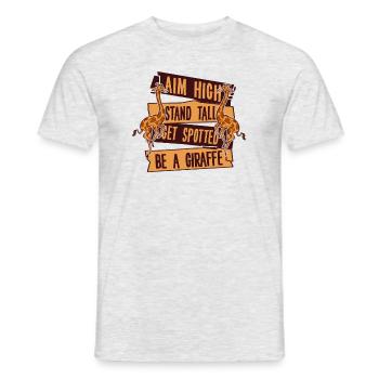 Visez haut Stand Tall Faites-vous repérer Nubien Africain - T-shirt homme - gris chiné - Devant - AI Model Male 178 dark (178cm)