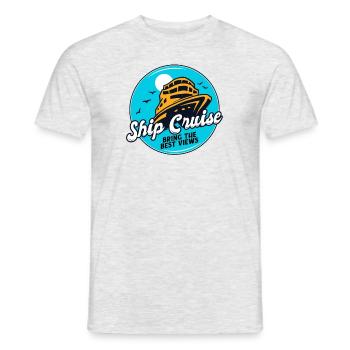 Ship Cruise Bring The Best Views Cruise Ship - Men's T-Shirt - heather grey - Front - AI Model Male 178 dark (178cm)