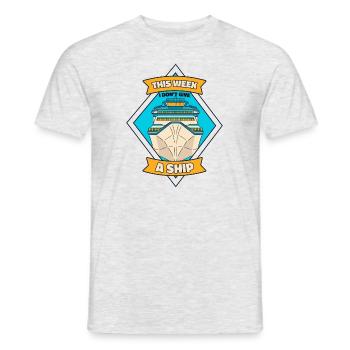 This Week I Don't Give A Ship Cruise Ship Cruise - Men's T-Shirt - heather grey - Front - AI Model Male 178 dark (178cm)
