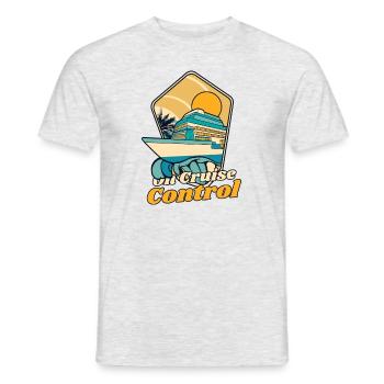 On Cruise Control Cruise Ship Cruising Crew - Men's T-Shirt - heather grey - Front - AI Model Male 178 dark (178cm)