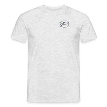 Gouda Logo Emblem Cheesemonger Maker Queso Gouda - Men's T-Shirt - heather grey - Front - AI Model Male 178 dark (178cm)