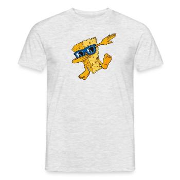 Dabbing Gouda Maker Queso Cheesemonger Liebhaber - Männer T-Shirt - Grau meliert - Vorne - AI Model Male 178 dark (178cm)