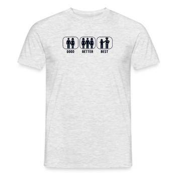 Gut Besser Beste Korrekturen im Strafvollzug - Männer T-Shirt - Grau meliert - Vorne - AI Model Male 178 dark (178cm)