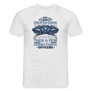 Alle Menschen sind gleich geschaffen Wenige werden Korrekturen - Männer T-Shirt - Grau meliert - Vorne - AI Model Male 178 dark (178cm)