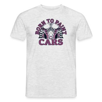 Born To Paint Cars Automotive Vehicle Car Spray - Men's T-Shirt - heather grey - Front - AI Model Male 178 dark (178cm)