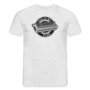 This Is My Retirement Plan Harmonist Harmonicist - Men's T-Shirt - heather grey - Front - AI Model Male 178 dark (178cm)