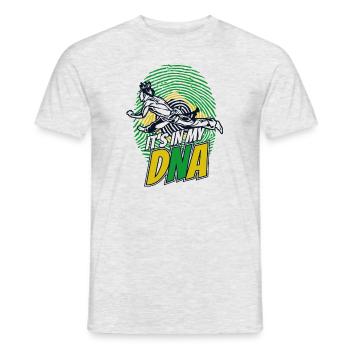 C’est dans mon ADN Ginga Capoeirista Dance - T-shirt homme - gris chiné - Devant - AI Model Male 178 dark (178cm)