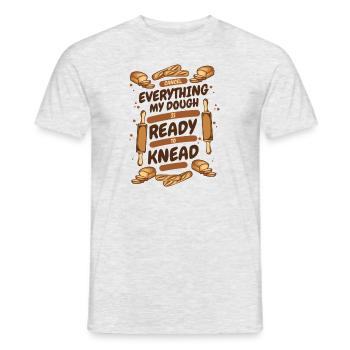 My Dough Is Ready To Knead Bread Dough Lover - Men's T-Shirt - heather grey - Front - AI Model Male 178 dark (178cm)