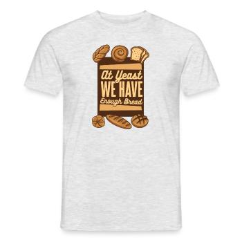 At Yeast We Have Enough Bread Bread Maker Lover - Men's T-Shirt - heather grey - Front - AI Model Male 178 dark (178cm)