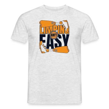 Limping Ain't Easy Artificial Legs User Leg - Men's T-Shirt - heather grey - Front - AI Model Male 178 dark (178cm)