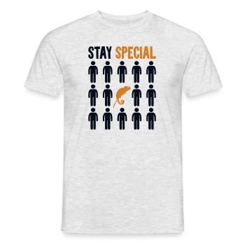 Stay Special Panther Veiled Chamaeleonidae Lover - Men's T-Shirt - heather grey - Front - AI Model Male 178 dark (178cm)
