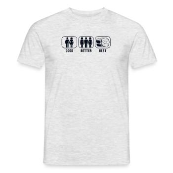 Bon Meilleur Meilleur Donut Doughnut Maker Glacé - T-shirt homme - gris chiné - Devant - AI Model Male 178 dark (178cm)
