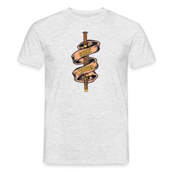 Désolé, j’ai Tooted Instrument de basson Aerophone Music - T-shirt homme - gris chiné - Devant - AI Model Male 178 dark (178cm)