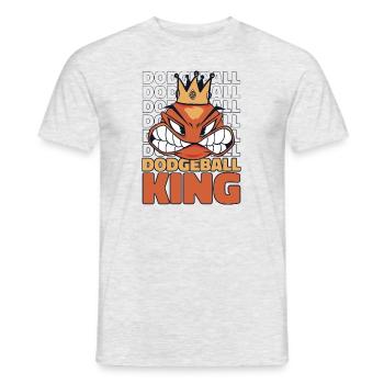 Völkerball König Spiel Prisonball Teamspieler - Männer T-Shirt - Grau meliert - Vorne - AI Model Male 178 dark (178cm)