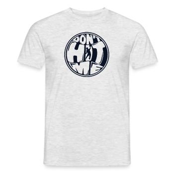 Don't Hit Me Team Game Prisonball Player Dodgeball - Men's T-Shirt - heather grey - Front - AI Model Male 178 dark (178cm)