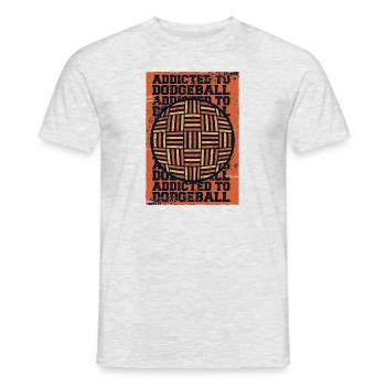 Addicted To Dodgeball Prisonball Jeu d’équipe - T-shirt homme - gris chiné - Devant - AI Model Male 178 dark (178cm)