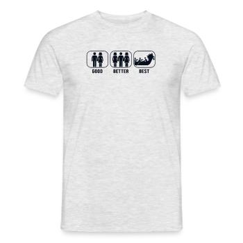 Bon Meilleur Meilleur Bateau Dragon Paddler Tambour - T-shirt homme - gris chiné - Devant - AI Model Male 178 dark (178cm)