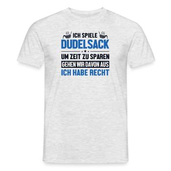 Dudelsackspieler hat immer Recht Blowpipe Player - T-shirt homme - gris chiné - Devant - AI Model Male 178 dark (178cm)