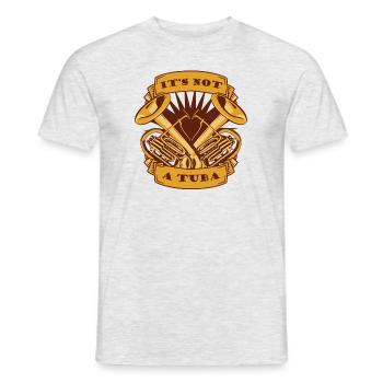 Ce n’est pas un instrument de tuba Euphoniste Euphoniste - T-shirt homme - gris chiné - Devant - AI Model Male 178 dark (178cm)