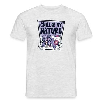 Chiller By Nature Brown-Throated Pilosa Folivora - Men's T-Shirt - heather grey - Front - AI Model Male 178 dark (178cm)