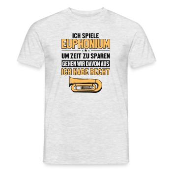 Euphoniumspieler hat immer Recht Euphonist Player - T-shirt homme - gris chiné - Devant - AI Model Male 178 dark (178cm)
