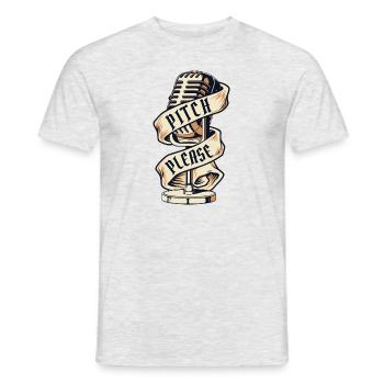Pitch Please Opéra House Chanteur Ténor Chanteur - T-shirt homme - gris chiné - Devant - AI Model Male 178 dark (178cm)