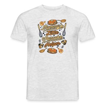 Recettes d’aide aux petites crêpes de maman Flapjack - T-shirt homme - gris chiné - Devant - AI Model Male 178 dark (178cm)